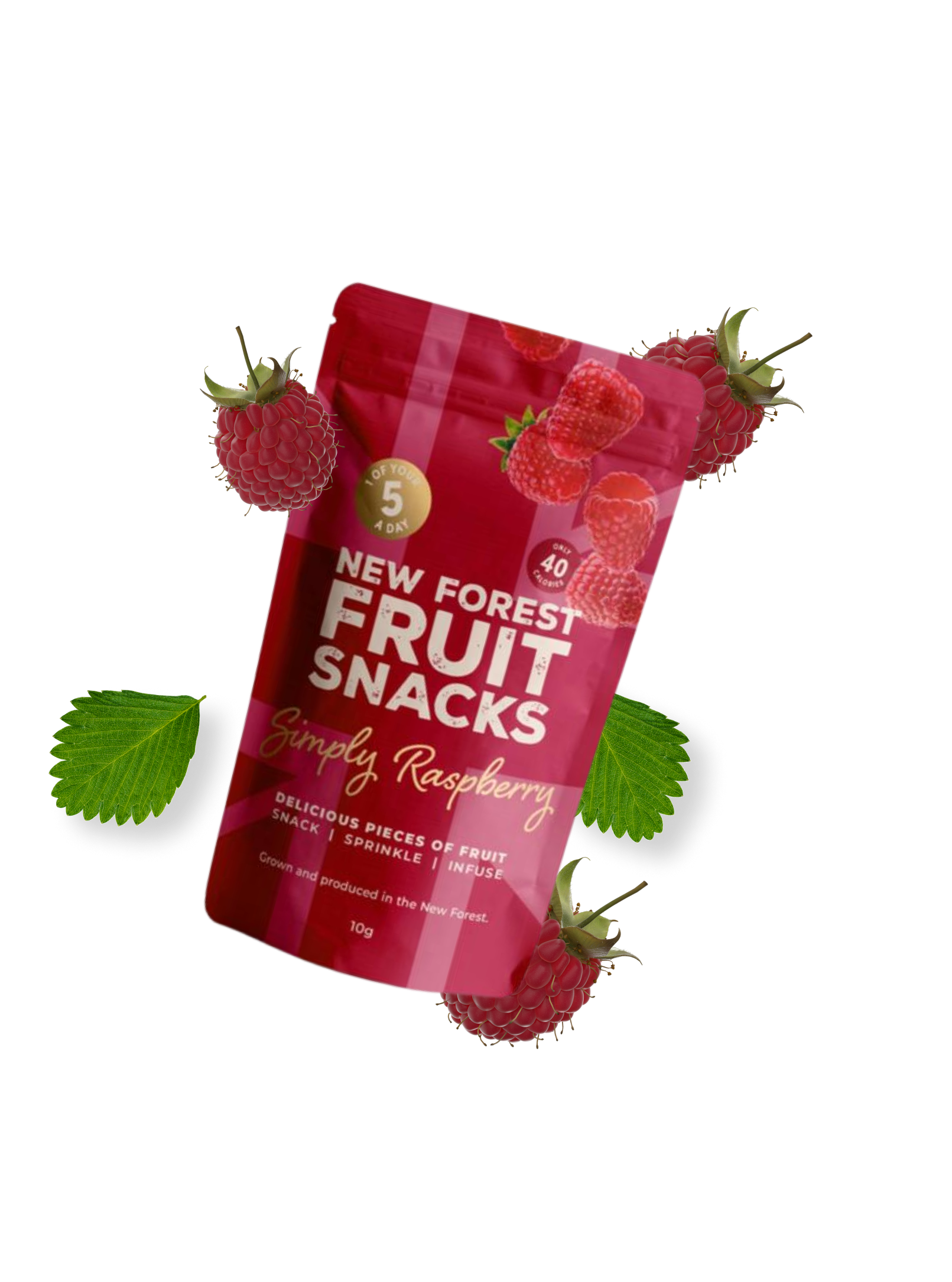 Raspberry Fruit Snacks - New Forest Fruit Snacks